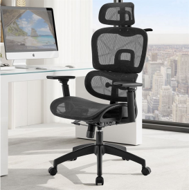 מבצע! כסא מנהלים עם מושב HOLLOW וידיות 3D דגם TPX-18 my-office