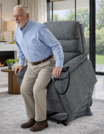 כורסת קימה חשמלית COMFY EASY LIFT צבע אפור כהה מתצוגה ועודפים my-office
