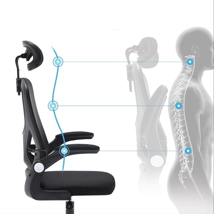 כסא מנהלים גבוה עם ידיות מתכווננות דגם HI-TECH מתצוגה ועודפים