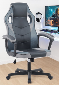 כסא גיימינג במכירה מוקדמת 21 ימי עסקים דגם Gamer צבע שחור אפור my-office