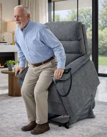 כורסת קימה חשמלית COMFY EASY LIFT צבע אפור כהה מתצוגה ועודפים my-office