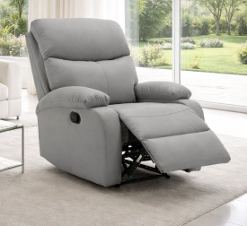 כורסת טלוויזיה מרופדת עם ריקליינר דגם Austin צבע אפור כהה ***במכירה מוקדמת 30 ימי עסקים my-office