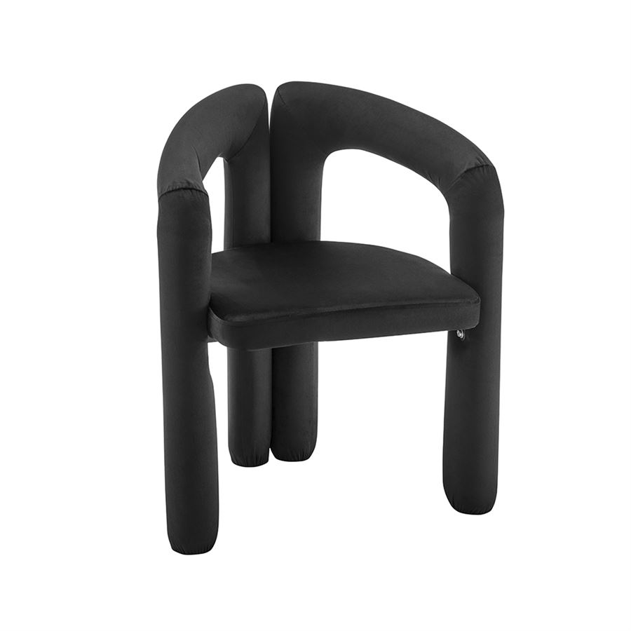 כסא בד מעוצב דגם Milano צבע שחור במכירה מוקדמת 21 ימי עסקים