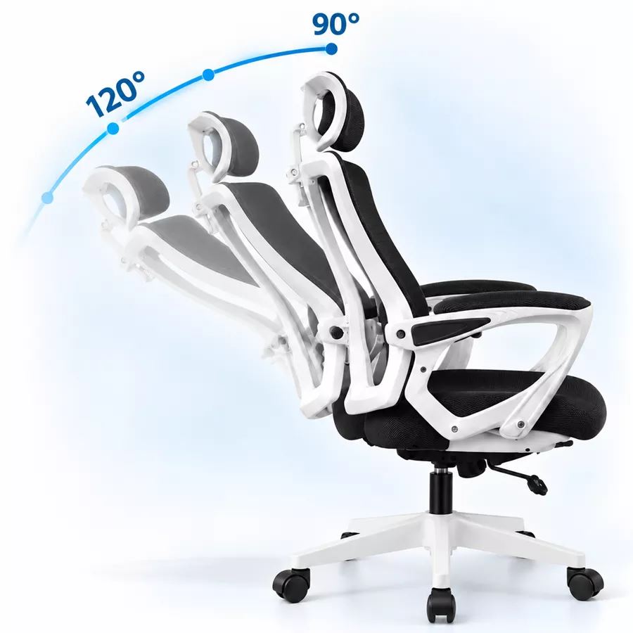 כסא מנהלים יוקרתי עם הדום נשלף דגם XP-50 צבע לבן שחור ***במכירה מוקדמת 21 ימי עסקים