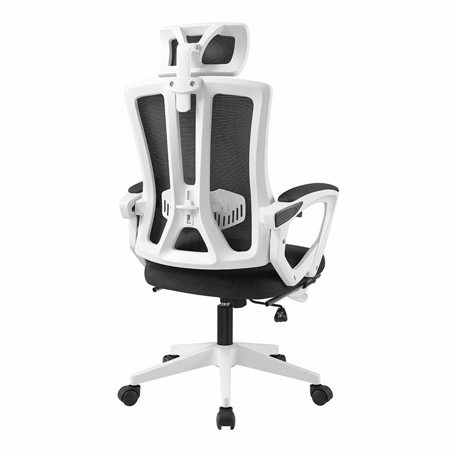 כסא מנהלים יוקרתי עם הדום נשלף דגם XP-50 צבע לבן שחור מתצוגה ועודפים