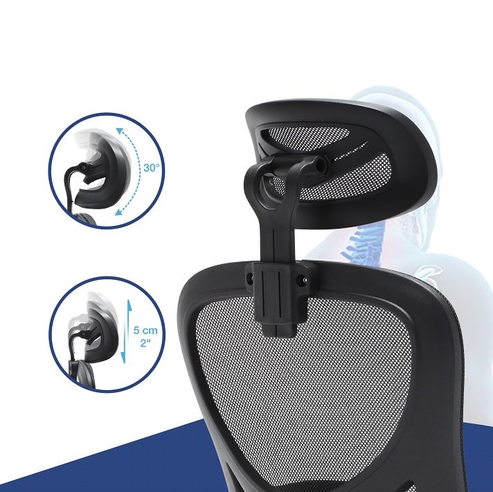 כסא מנהלים גבוה עם ידיות מתכווננות דגם HI-TECH מתצוגה ועודפים