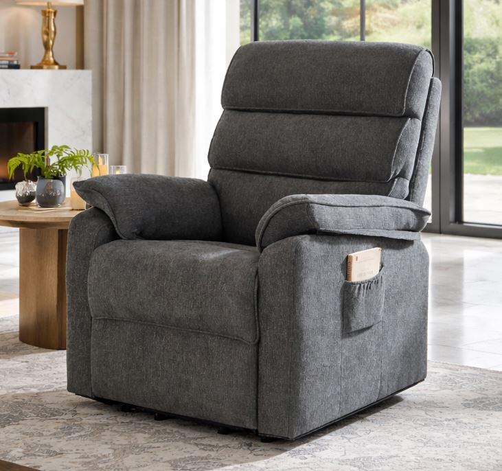 כורסת קימה חשמלית COMFY EASY LIFT צבע אפור כהה מתצוגה ועודפים