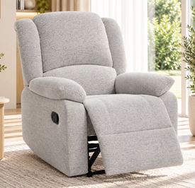 כורסת טלוויזיה ריקליינר דגם COMFORT צבע בז' מתצוגה ועודפים my-office