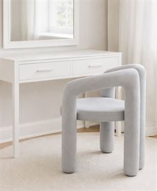 כסא בד מעוצב דגם Milano צבע אפור מתצוגה ועודפים my-office