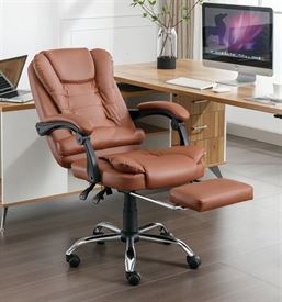 כסא מנהלים עם הדום מצב פתוח