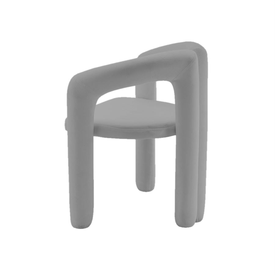 כסא בד מעוצב דגם Milano צבע אפור מתצוגה ועודפים